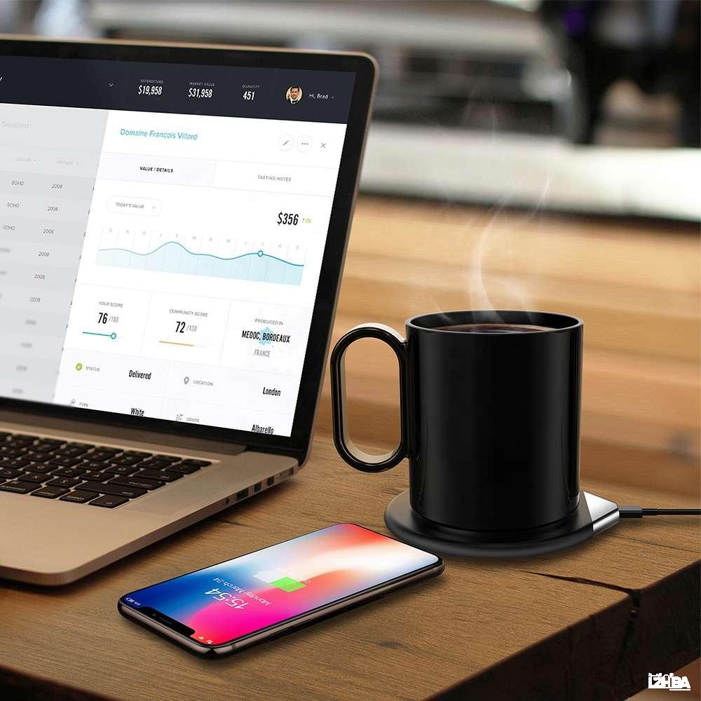Coffee Mug Warmer, Cup Warmer Wireless Charger, High Sensitivity For Home  Smartphone Travel Office 