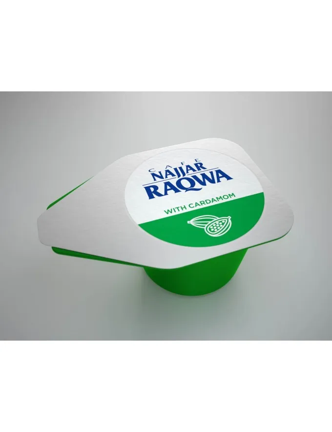 Najjar Raqwa Single Cup with Cardamom – Box of 100 Pcs