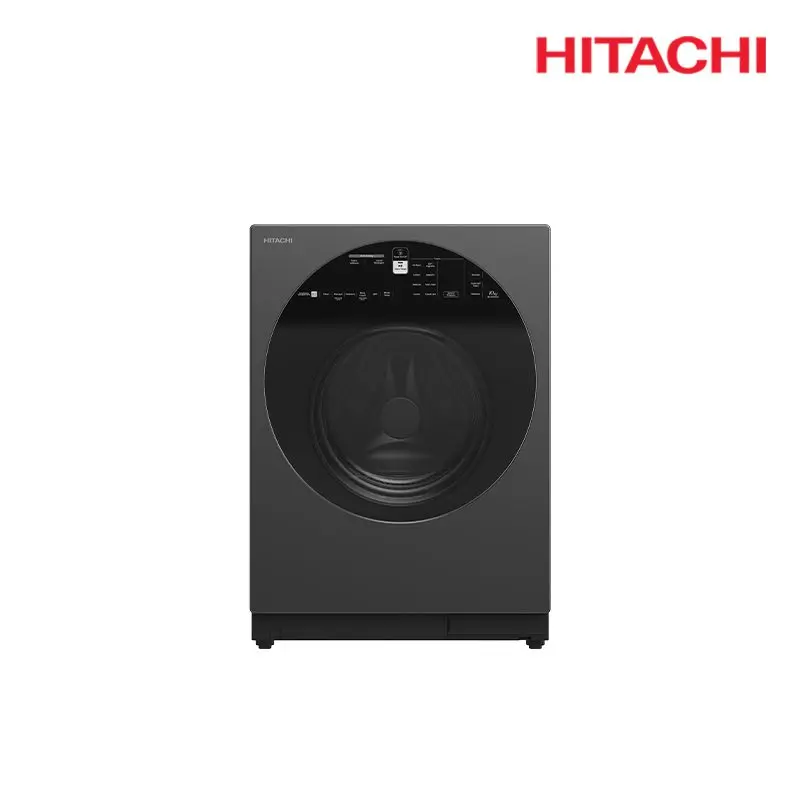 Hitachi Front Load Washer 10kg Inverter – Gray with Auto Dosing