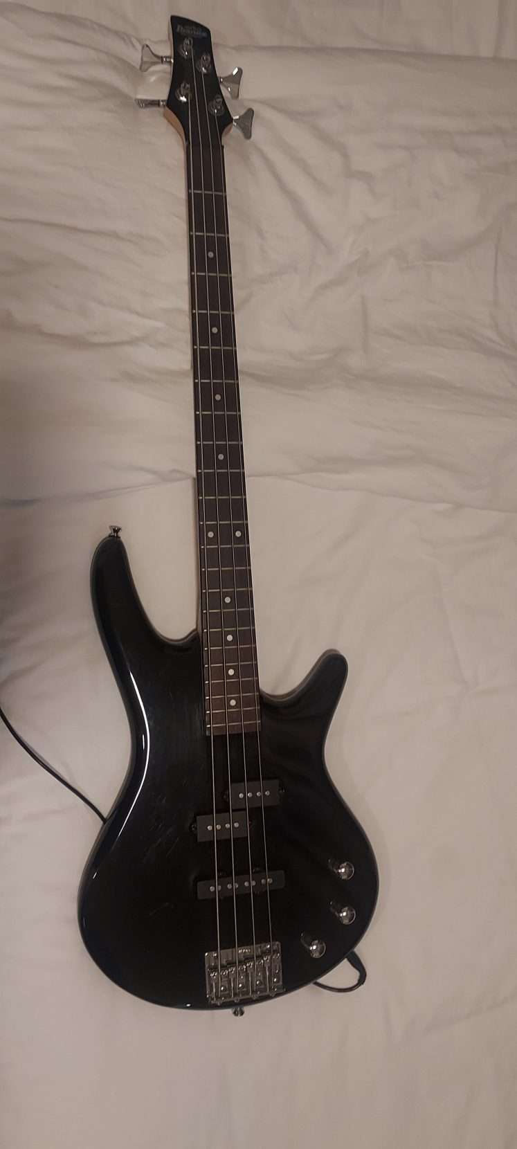 Bass Guitar with amp and gig bag at low price