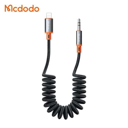 MCDODO 1.8M Digital Audio Coiled Cable For iPhone