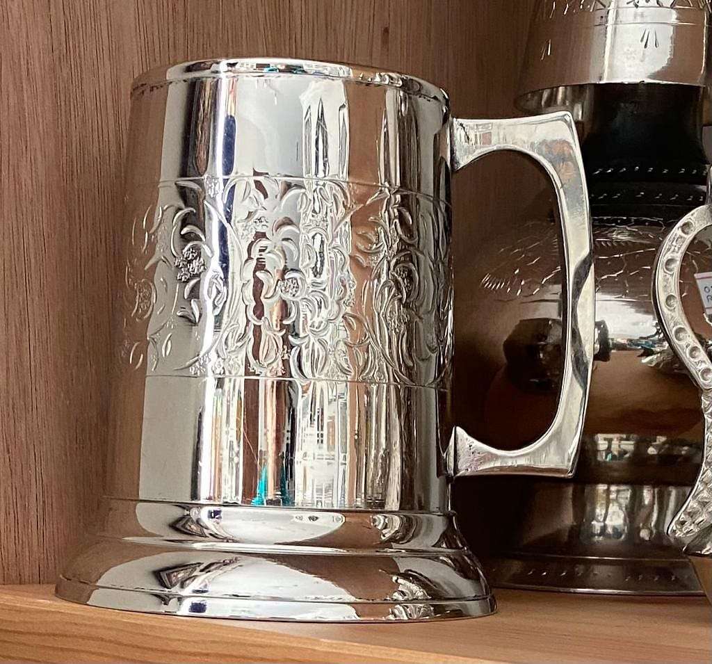 Vintage Silver Engraved Mugs!