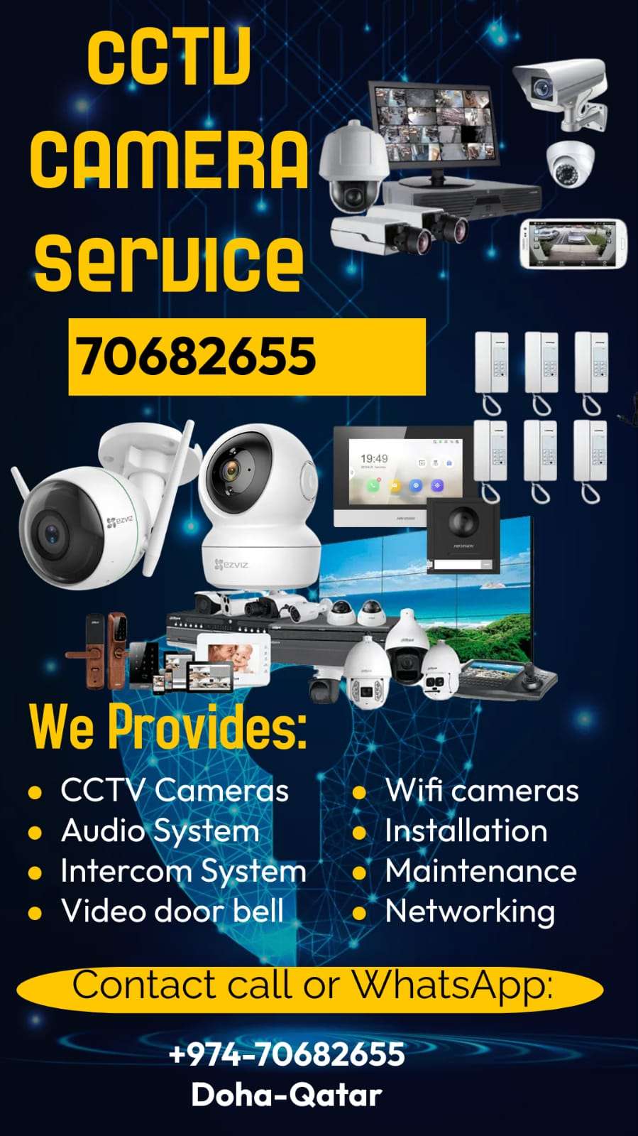 CCTV Cameras installation and maintenance